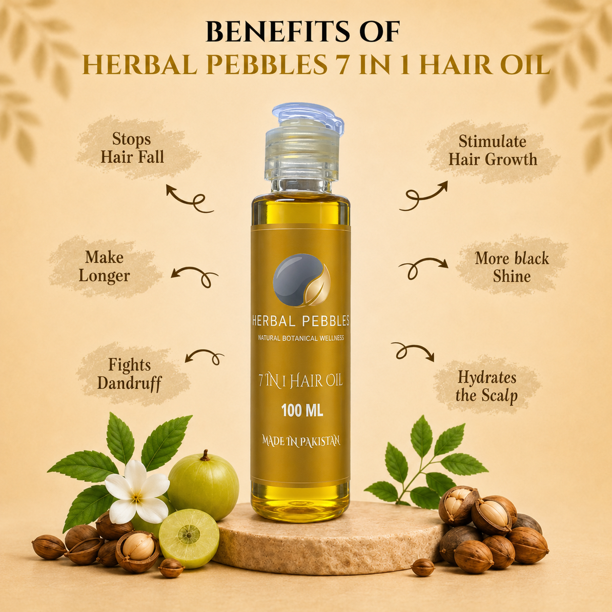 Herbal Pebbles Hair Oli