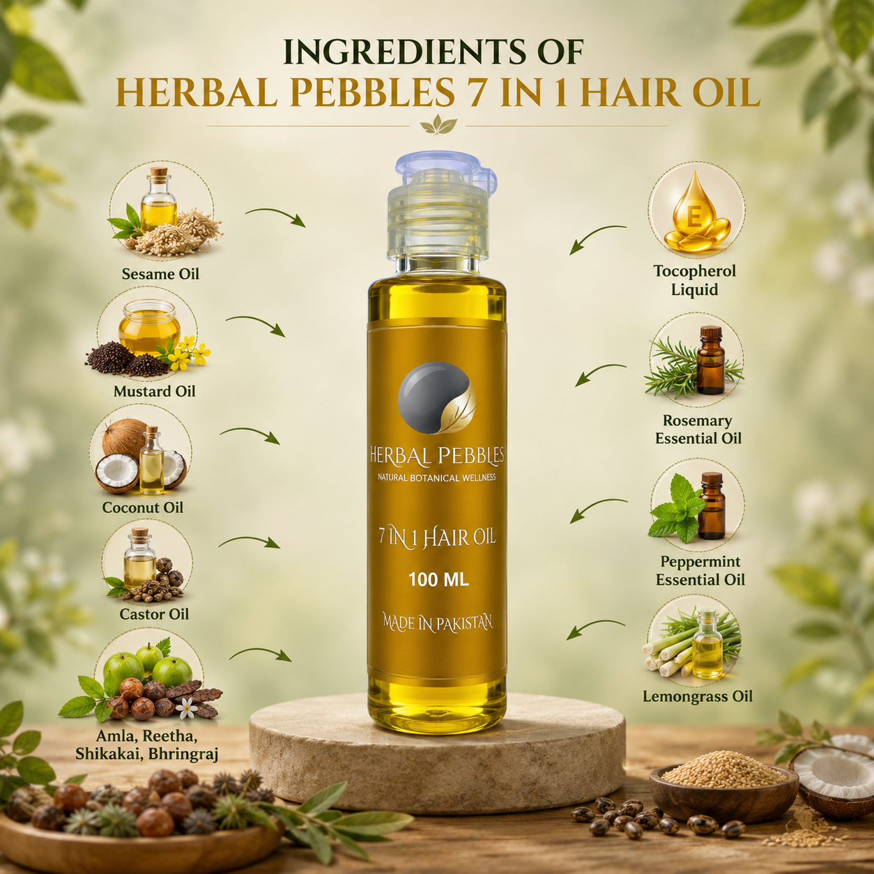 Herbal Pebbles Hair Oli